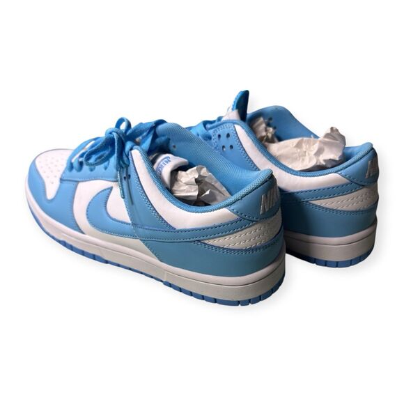 Nike Dunk Low University Blue Retro Sneakers Size 9.5 UNC Blue Top Sneakers Rare main image 9